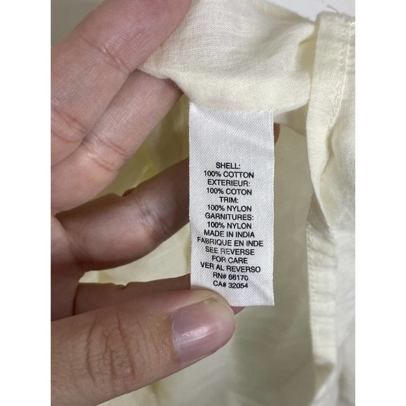 Free People Ivory Lace Up Embroidered Sleeveless V-Neck Midi Sheath Dress Sz 0 - Picture 6 of 7